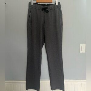 Lululemon On The Fly Pant Full Length Heathered Black Size 6